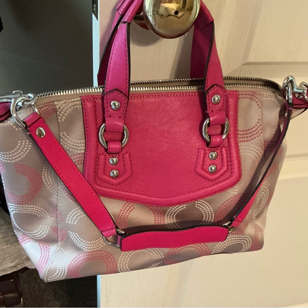ASHLEY DOTTED OP ART SATCHEL (COACH F20027) - Picture 4 of 4